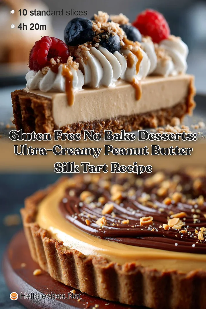 Gluten Free No Bake Desserts: Ultra-Creamy Peanut Butter Silk Tart Recipe