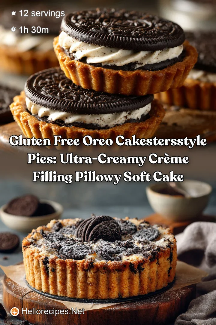 Gluten Free Oreo CakestersStyle Pies: Ultra-Creamy Cr&egrave;me Filling Pillowy Soft Cake