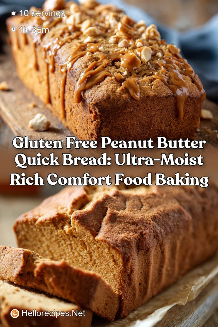 Gluten Free Peanut Butter Quick Bread: Ultra-Moist Rich Comfort Food Baking