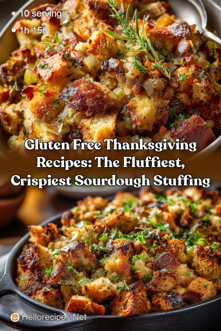 Gluten Free Thanksgiving Recipes: The Fluffiest Crispiest Sourdough Stuffing