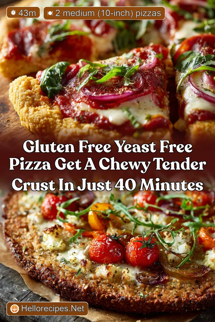 Gluten Free Yeast Free Pizza Get a Chewy Tender Crust in Just 40 Minutes