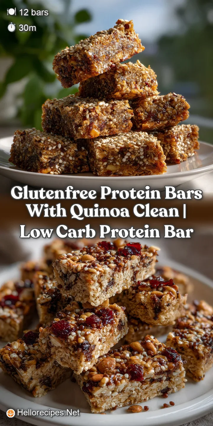 GlutenFree Protein Bars with Quinoa Clean | Low Carb Protein Bar