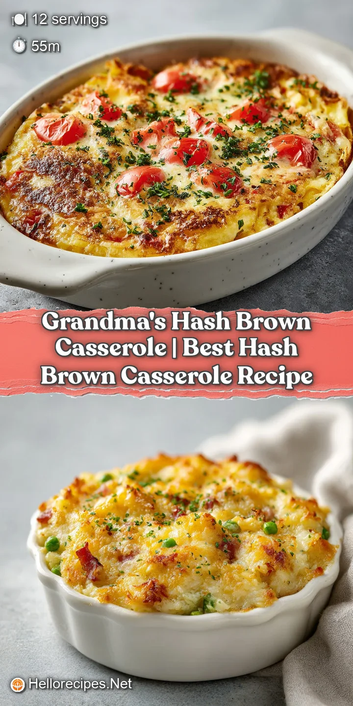 Close-up of fluffy hash browns baked to a delightful crisp, glistening with melted cheese.