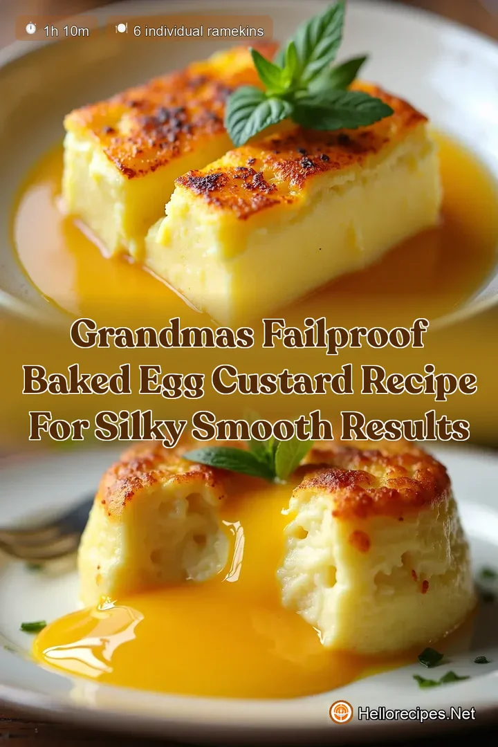Grandmas FailProof Baked Egg Custard Recipe for Silky Smooth Results