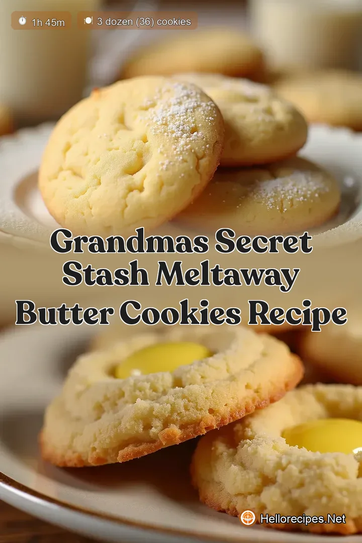 Grandmas Secret Stash MeltAway Butter Cookies Recipe