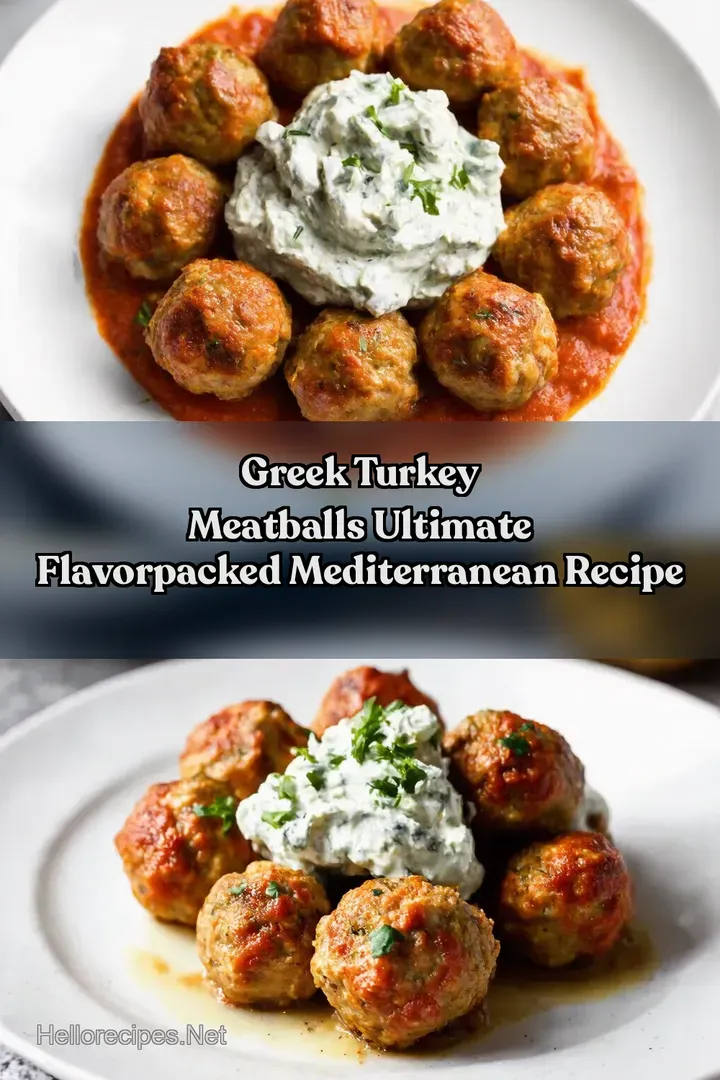 Greek Turkey Meatballs Ultimate FlavorPacked Mediterranean Recipe