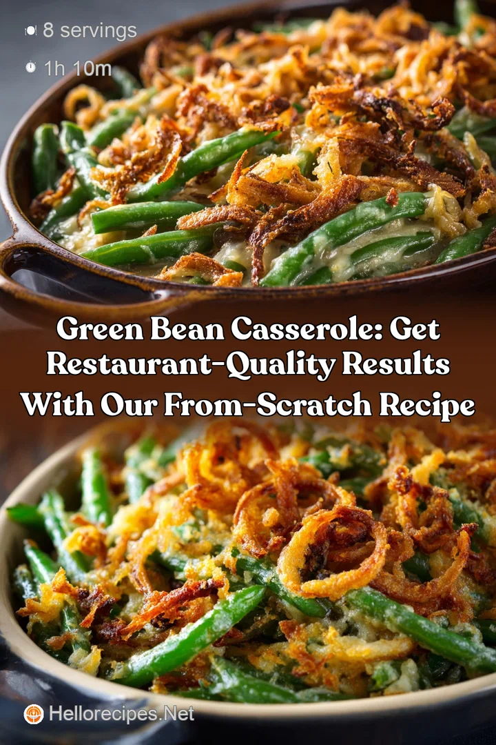 Green Bean Casserole: Get Restaurant-Quality Results With Our From-Scratch Recipe