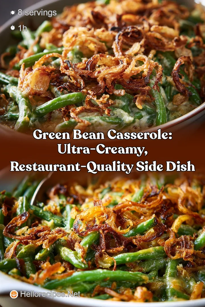 Green Bean Casserole: Ultra-Creamy Restaurant-Quality Side Dish