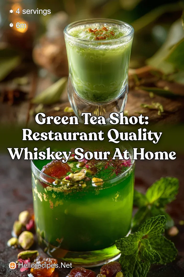Green Tea Shot: Restaurant Quality Whiskey Sour at Home