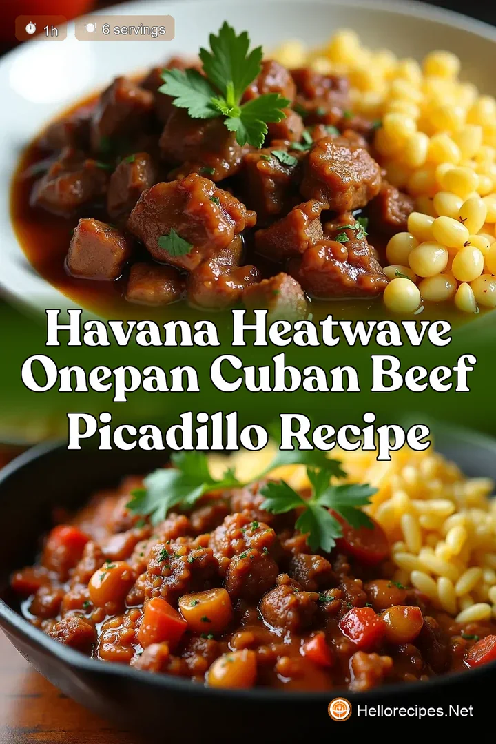 Havana Heatwave OnePan Cuban Beef Picadillo Recipe
