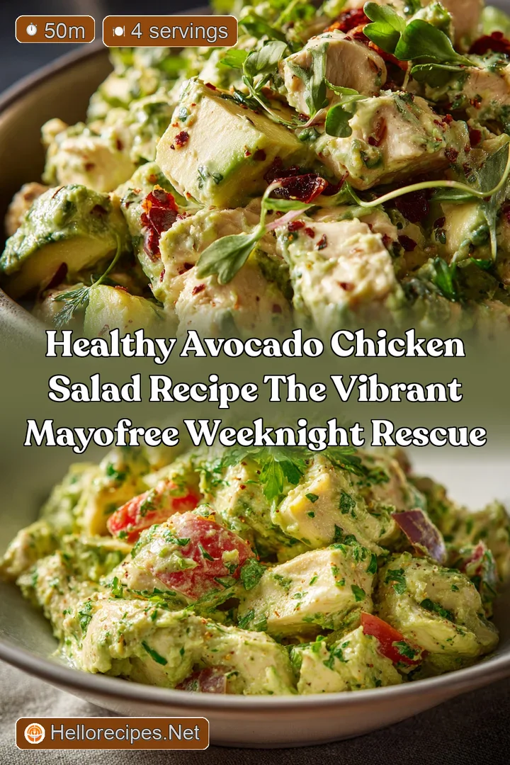 Healthy Avocado Chicken Salad Recipe The Vibrant MayoFree Weeknight Rescue