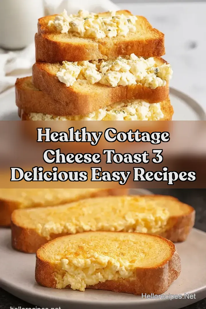 Healthy Cottage Cheese Toast 3 Delicious Easy Recipes