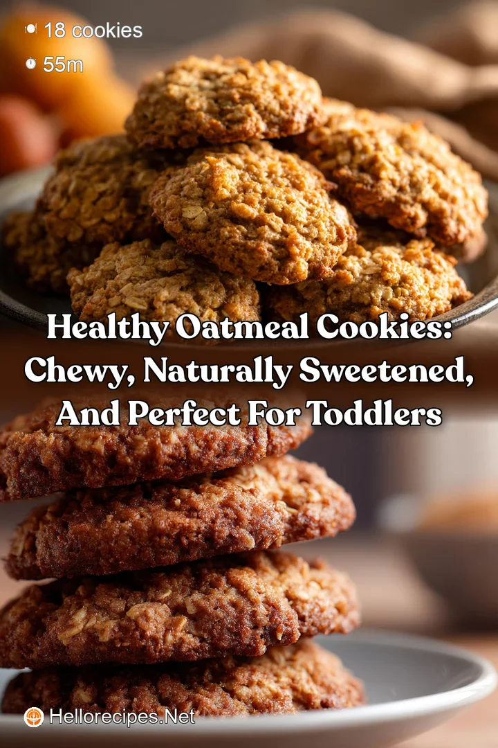 Healthy Oatmeal Cookies: Chewy Naturally Sweetened and Perfect for Toddlers