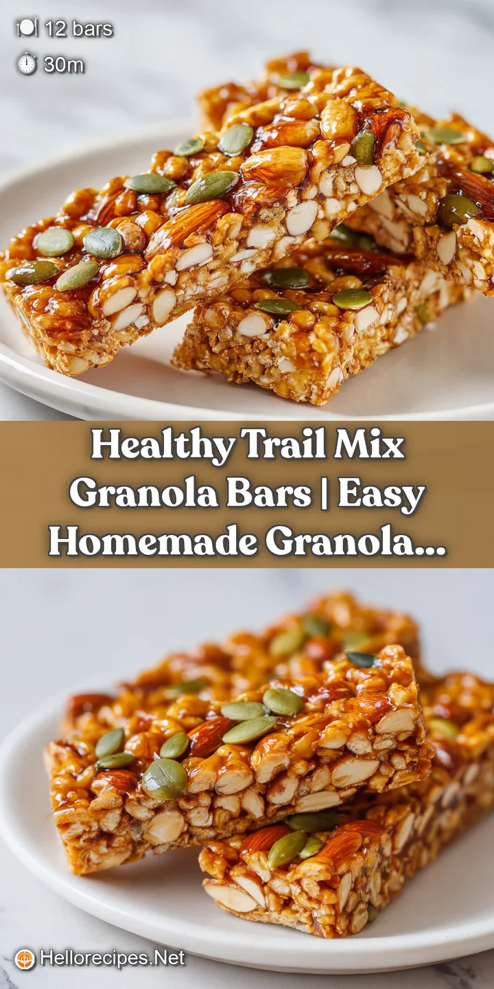 Close-up of a chewy granola bar showing glossy honey glaze, toasted seeds, and ruby-red dried cranberries.