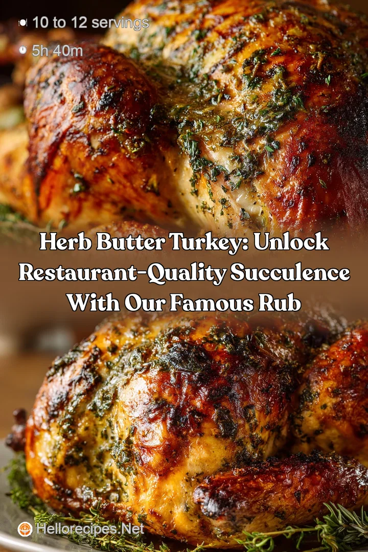 Herb Butter Turkey: Unlock Restaurant-Quality Succulence with Our Famous Rub