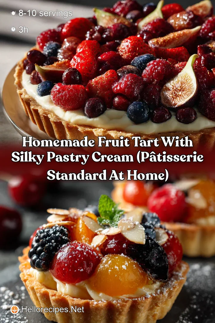 Homemade Fruit Tart with Silky Pastry Cream (P&acirc;tisserie Standard at Home)