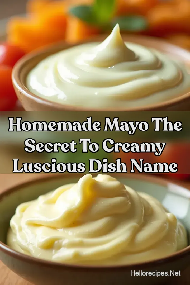 Homemade Mayo The Secret To Creamy Luscious Dish Name