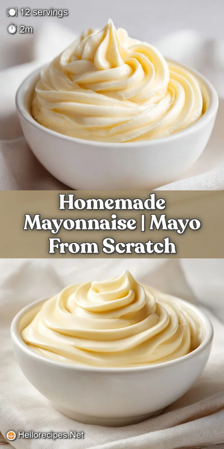 Close-up of a thick, glossy white emulsion with a rich, smooth texture, captured in a small glass ramekin.