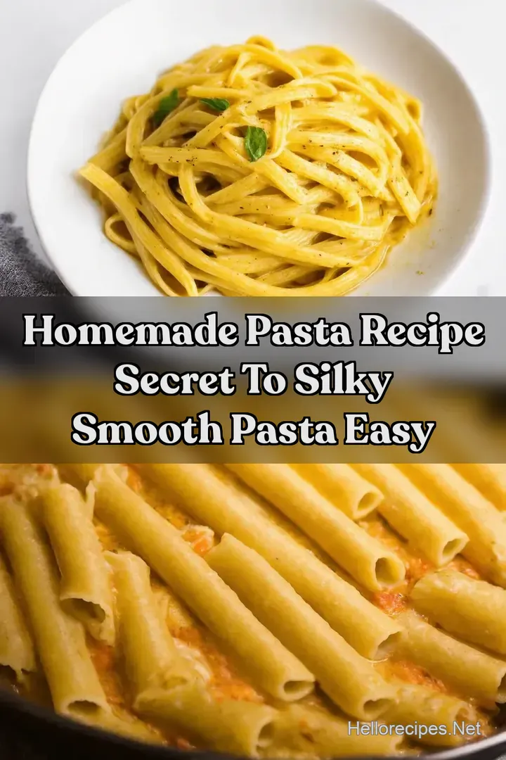 Homemade Pasta Recipe Secret to Silky Smooth Pasta Easy