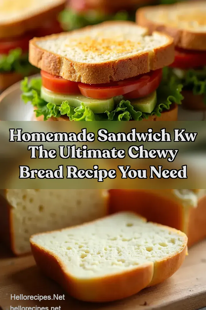 Homemade Sandwich kw The ULTIMATE Chewy Bread Recipe You Need