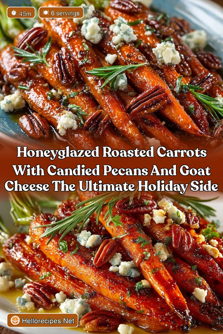HoneyGlazed Roasted Carrots with Candied Pecans and Goat Cheese The Ultimate Holiday Side