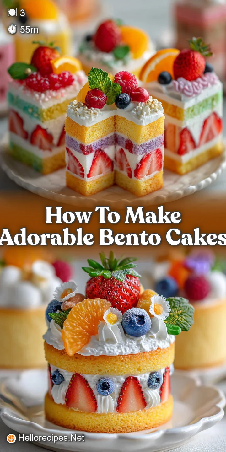 Close-up of a cute pink bento cake, soft frosting swirls and colorful edible glitter, enticing and sugary sweet.