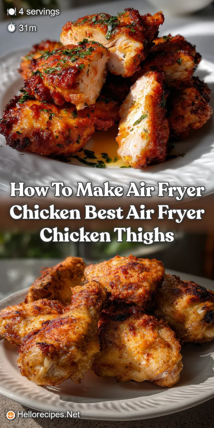 How to Make Air Fryer Chicken Best Air Fryer Chicken Thighs