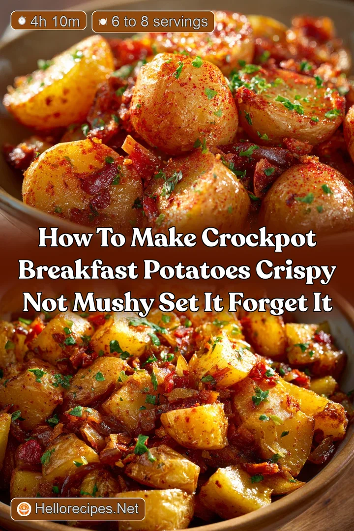How to Make Crockpot Breakfast Potatoes Crispy Not Mushy Set It Forget It