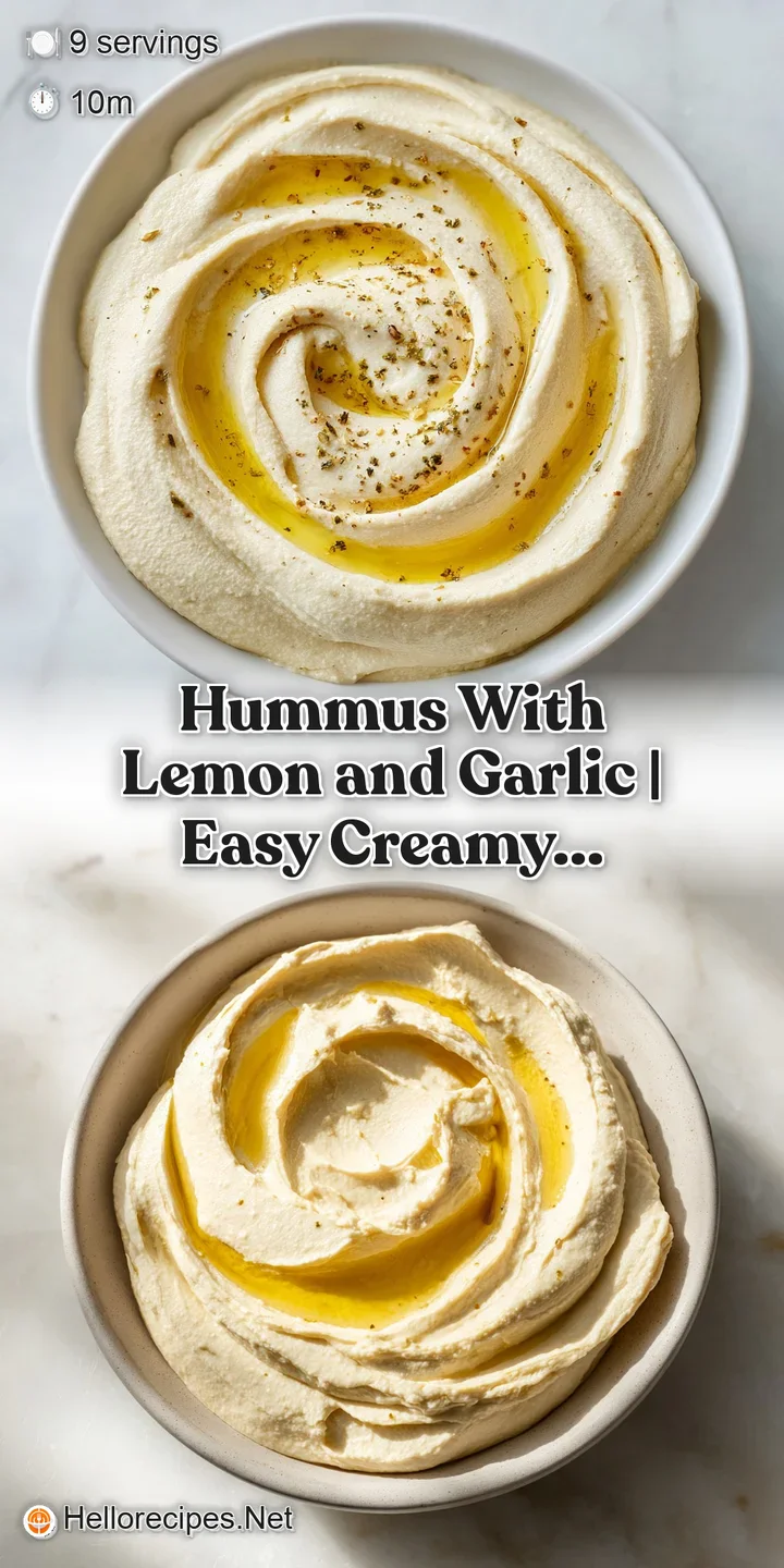 Close-up of silky smooth chickpea puree with a deep olive oil swirl and fresh parsley on a matte plate.