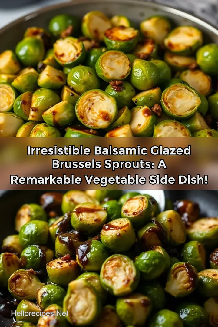 Irresistible Balsamic Glazed Brussels Sprouts: A Remarkable Vegetable Side Dish!