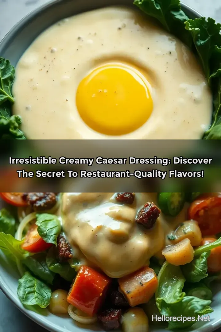 Irresistible Creamy Caesar Dressing: Discover the Secret to Restaurant-Quality Flavors!