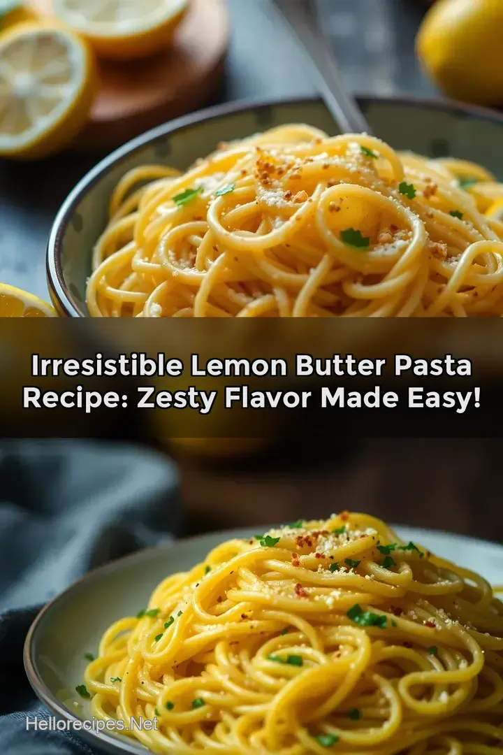 Irresistible Lemon Butter Pasta Recipe: Zesty Flavor Made Easy!