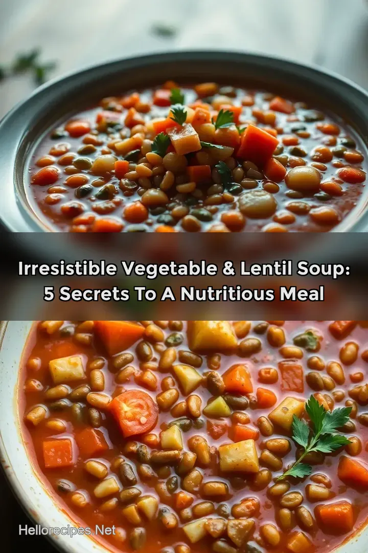 Irresistible Vegetable & Lentil Soup: 5 Secrets to a Nutritious Meal