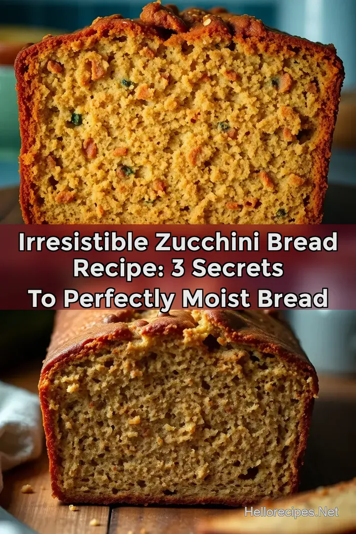 Irresistible Zucchini Bread Recipe: 3 Secrets to Perfectly Moist Bread