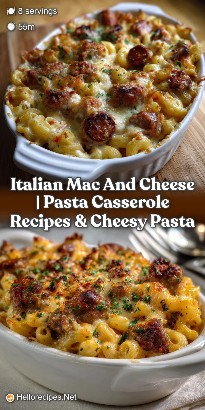Italian Mac and Cheese | Pasta Casserole Recipes & Cheesy Pasta
