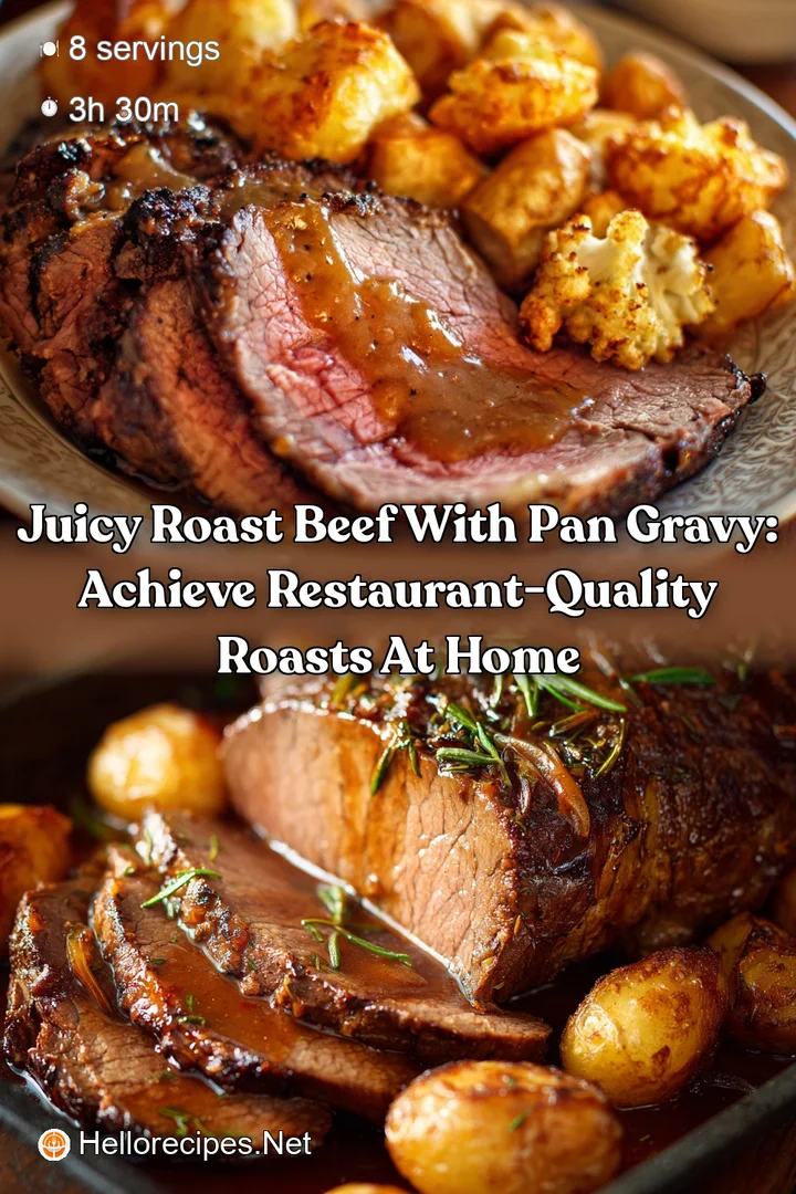Juicy Roast Beef with Pan Gravy: Achieve Restaurant-Quality Roasts at Home