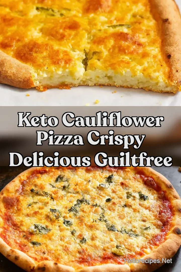 Keto Cauliflower Pizza Crispy Delicious GuiltFree