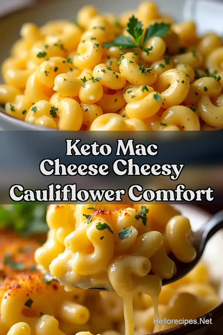 Keto Mac Cheese Cheesy Cauliflower Comfort