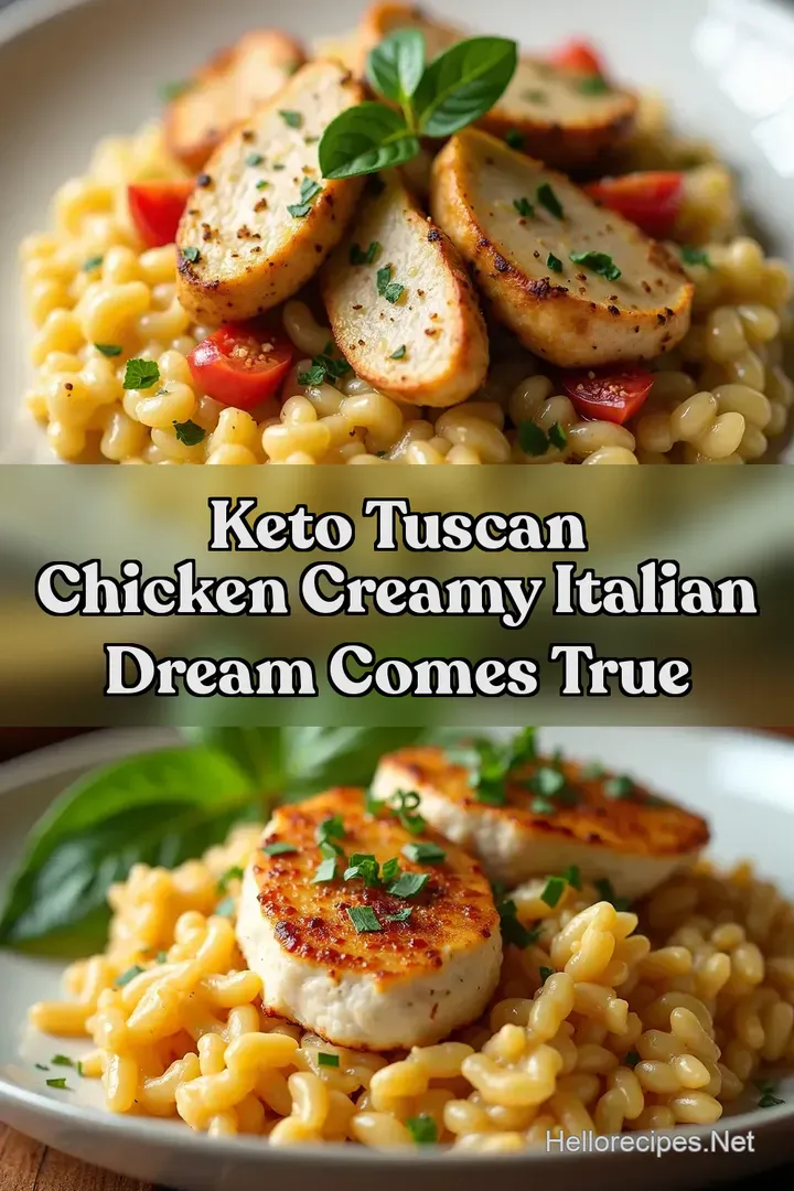 Keto Tuscan Chicken Creamy Italian Dream Comes True
