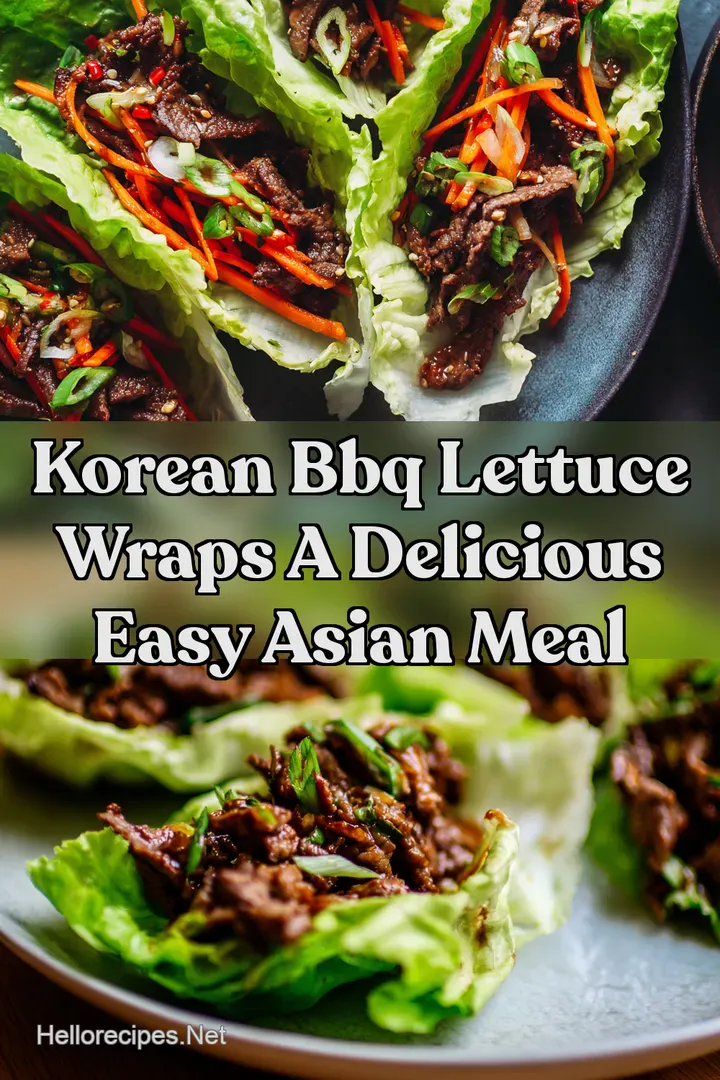 Korean BBQ Lettuce Wraps A Delicious Easy Asian Meal