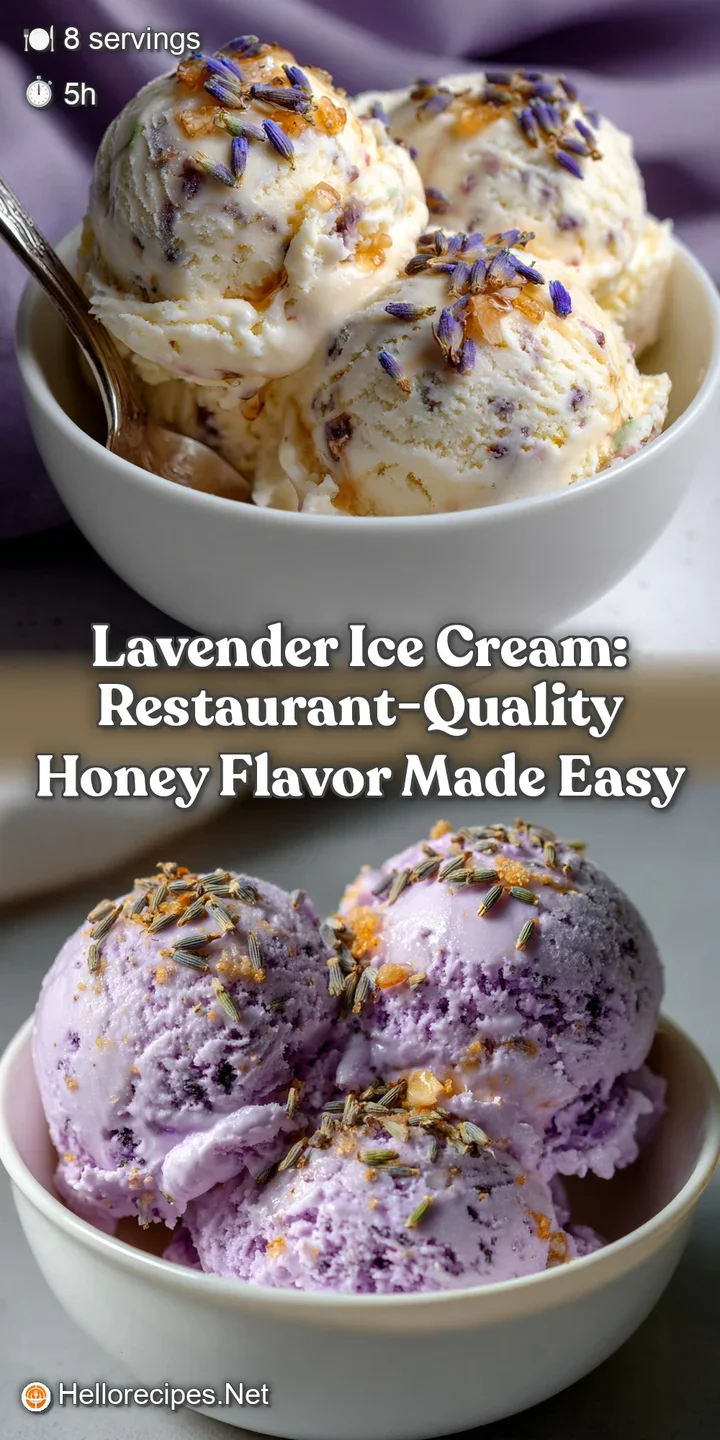 Lavender Ice Cream: Restaurant-Quality Honey Flavor Made Easy