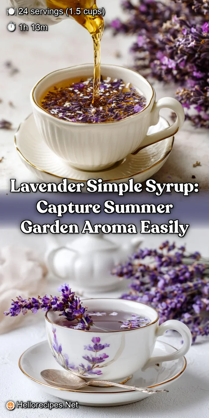 Lavender Simple Syrup: Capture Summer Garden Aroma Easily