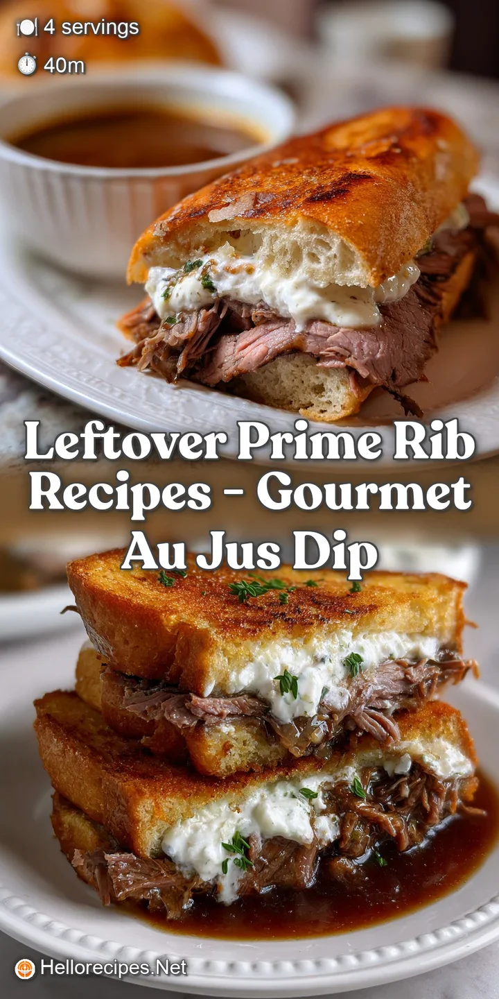 Leftover Prime Rib Recipes - Gourmet Au Jus Dip