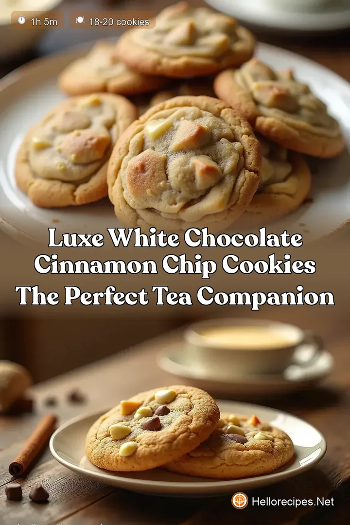 Luxe White Chocolate Cinnamon Chip Cookies The Perfect Tea Companion