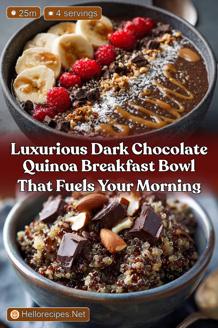Luxurious Dark Chocolate Quinoa Breakfast Bowl That Fuels Your Morning