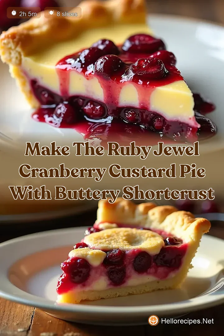 Make The Ruby Jewel Cranberry Custard Pie with Buttery Shortcrust