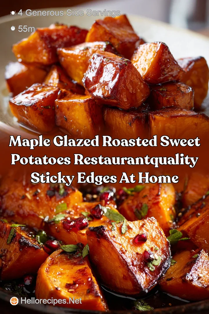 Maple Glazed Roasted Sweet Potatoes RestaurantQuality Sticky Edges at Home
