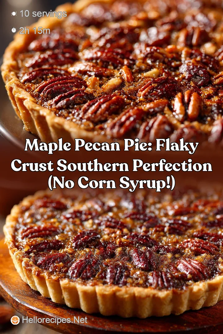 Maple Pecan Pie: Flaky Crust Southern Perfection (No Corn Syrup!)