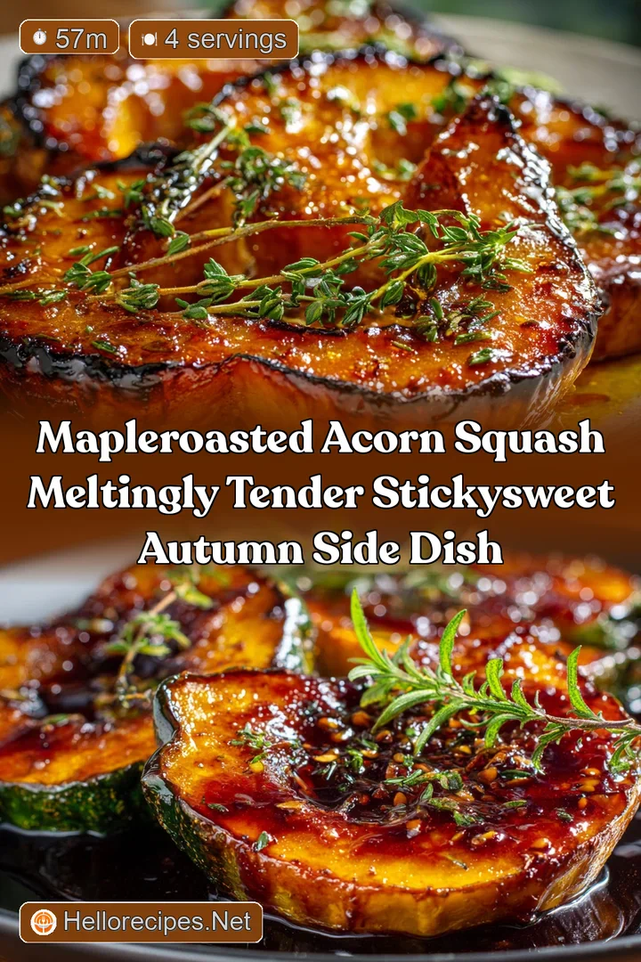 MapleRoasted Acorn Squash Meltingly Tender StickySweet Autumn Side Dish