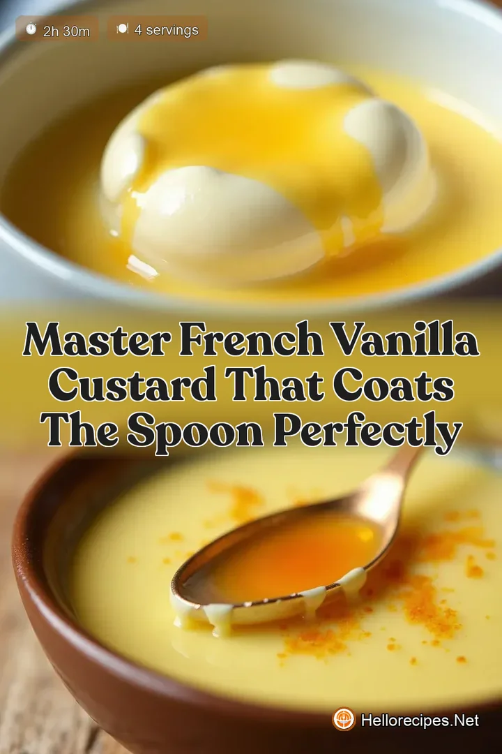 Master French Vanilla Custard That Coats The Spoon Perfectly